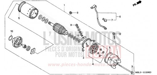 MOTEUR DE DEMARRAGE NT650V3 de 2003